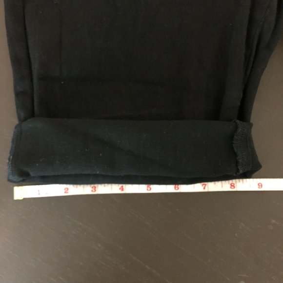 Universal Standard High-Rise Cut-Off Rolled Cuff Bermuda Shorts Black 18 - Picture 10 of 13